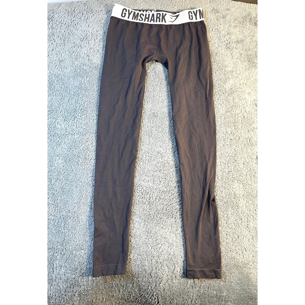 Gymshark Flex Seamless leggings pink elastic band gray athletic womens S